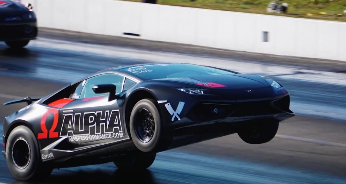 EN WHEELING GRÂCE À SA LAMBORGHINI HURACAN DE 1.800 CHEVAUX !