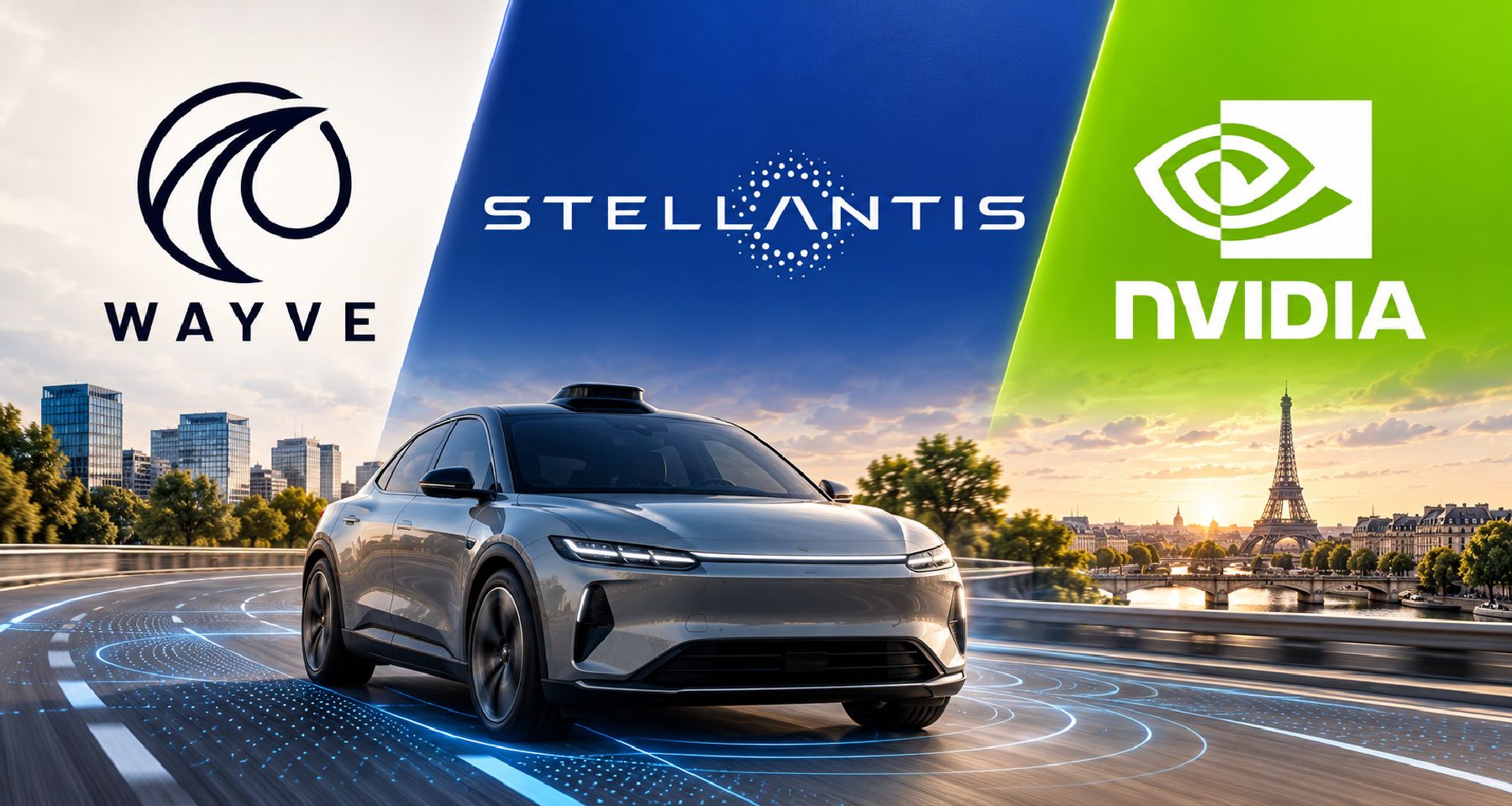 WAYVE, STELLANTIS ET NVIDIA PRÉPARENT LA CONDUITE AUTONOME EN FRANCE