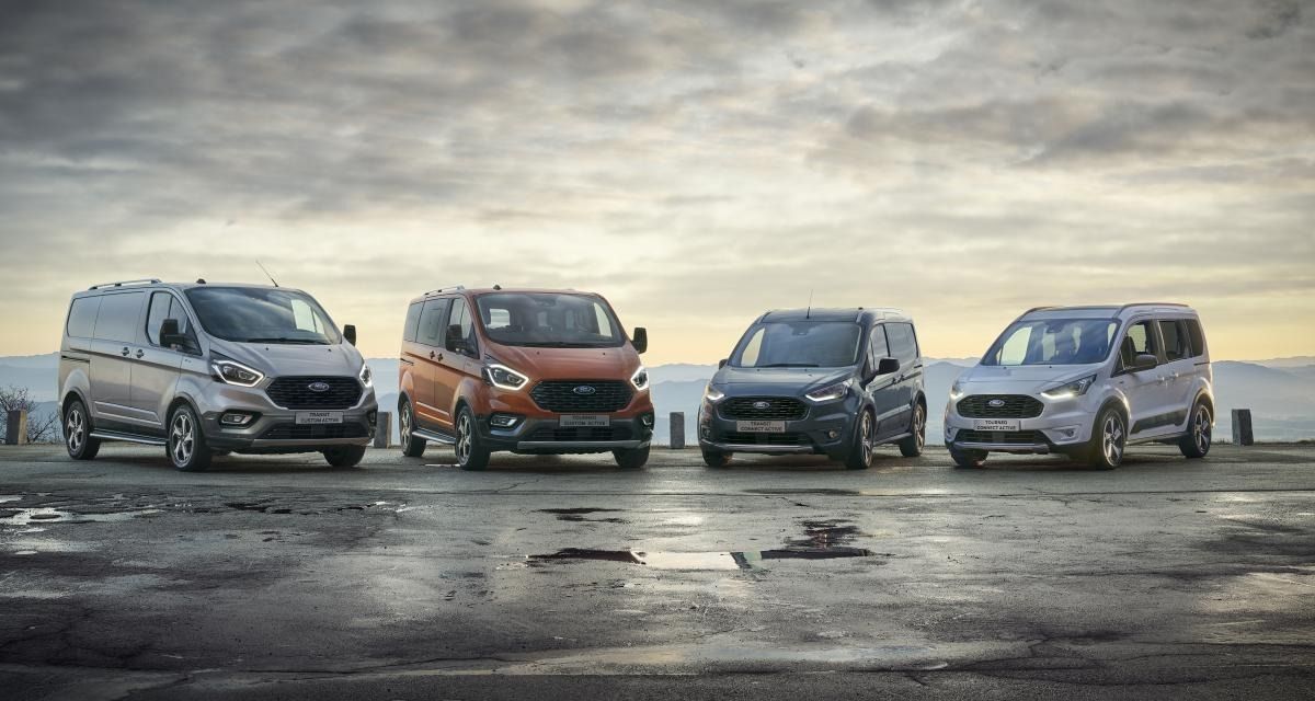 FORD TRANSIT ET TOURNEO : DE NOUVELLES VERSIONS ACTIVE ET TRAIL POUR REPOUSSER LES LIMITES