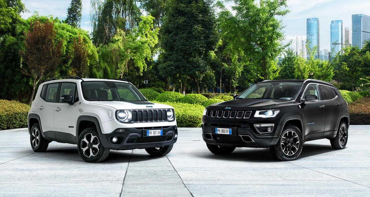 JEEP RENEGADE ET COMPASS 4XE : 240 CH POUR LES SUV HYBRIDES RECHARGEABLES
